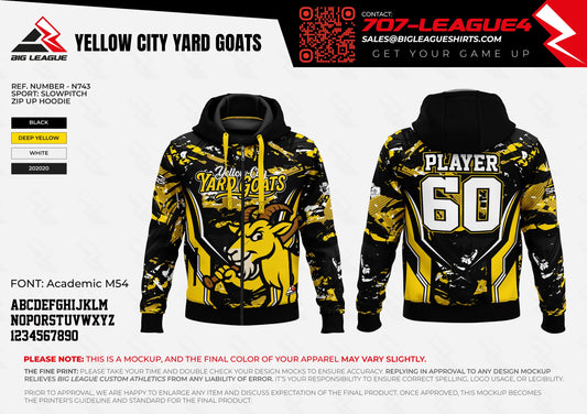 Yellow city Yard Goats Team Store