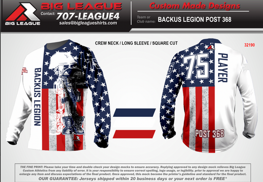 Backus Legion Softball Team Store