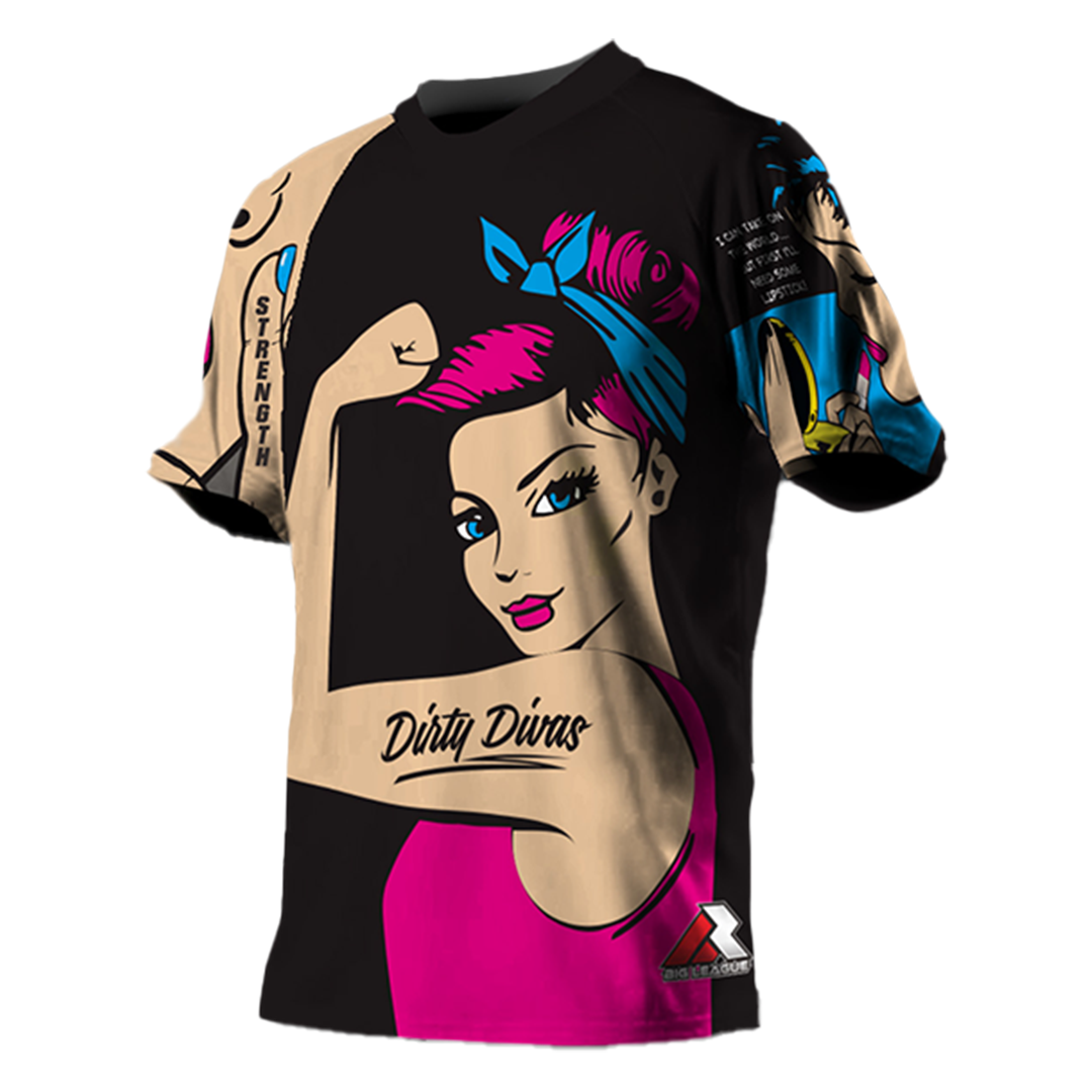 1073 | Divas Full Dye Sublimation Softball Jersey (lettering included)