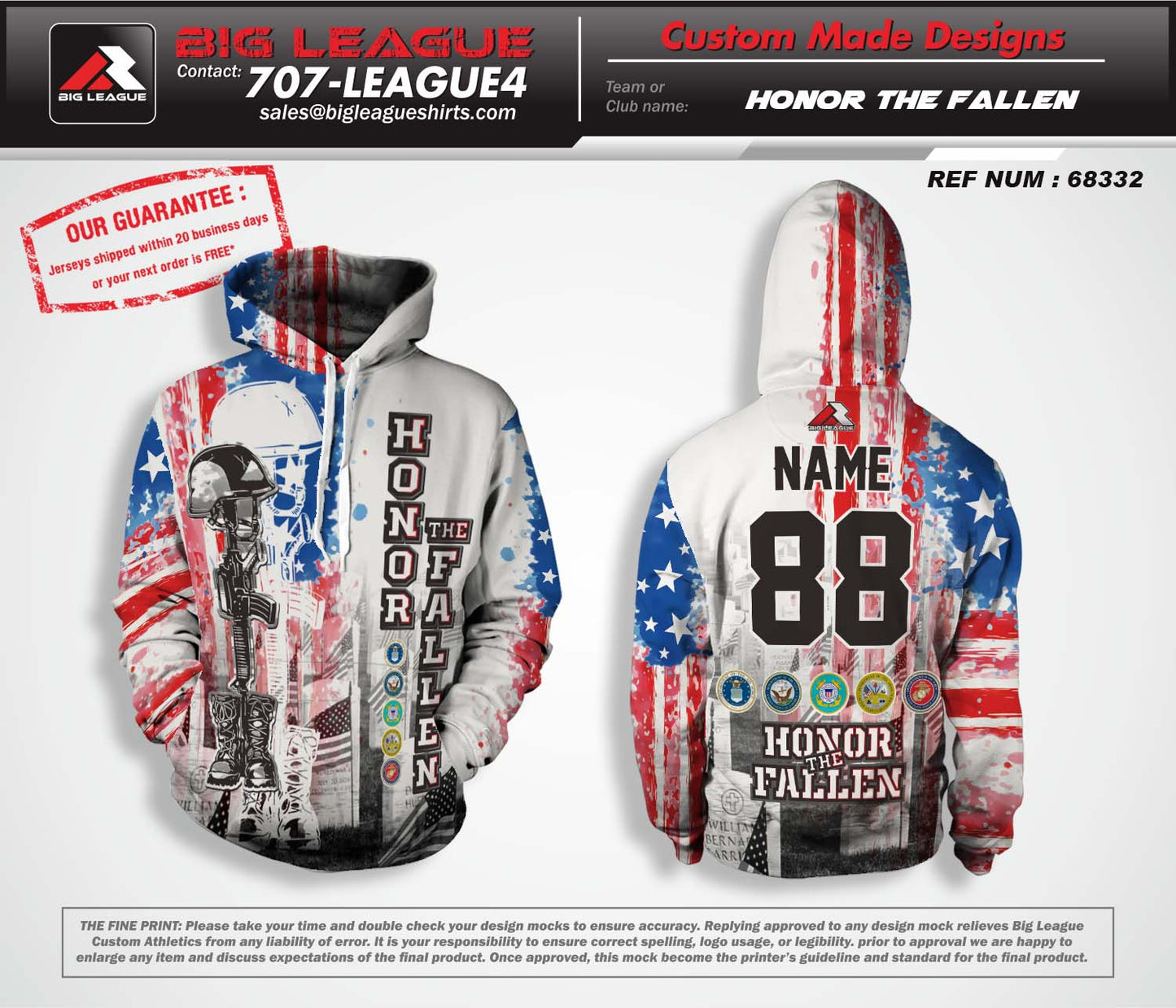 Honor the Fallen USA - Hoodie