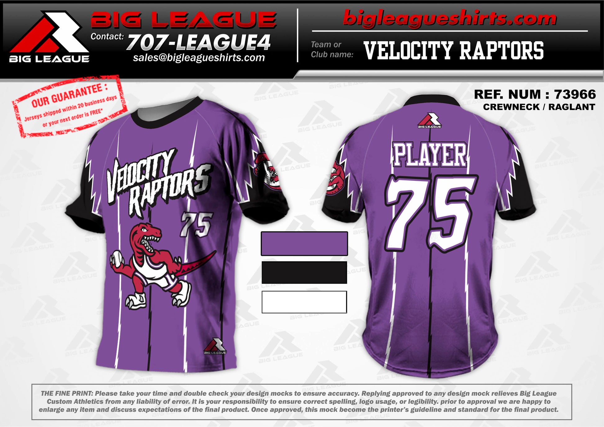 Velocity Raptors merchandise product.