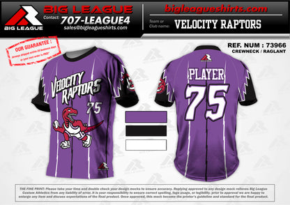 Velocity Raptors merchandise product.