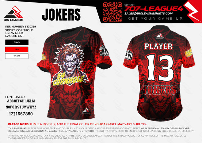 Crew Neck Jersey / Red