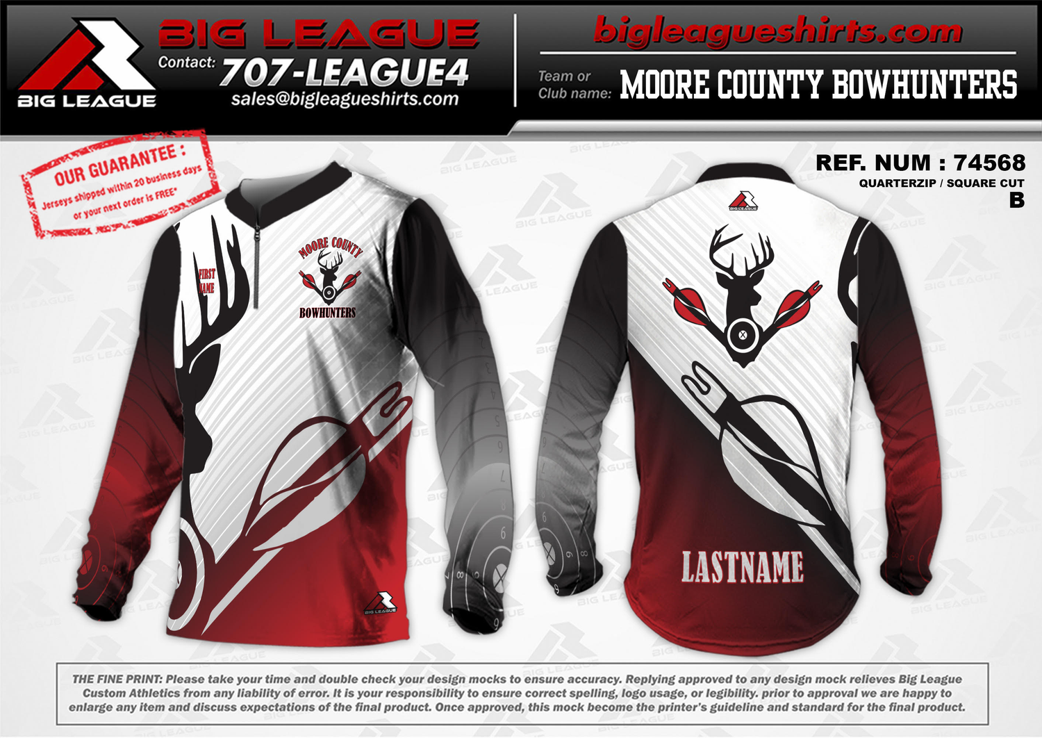Long Sleeve 1/4 Zip Jersey