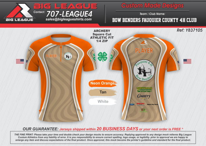 1/4 zip jerseys