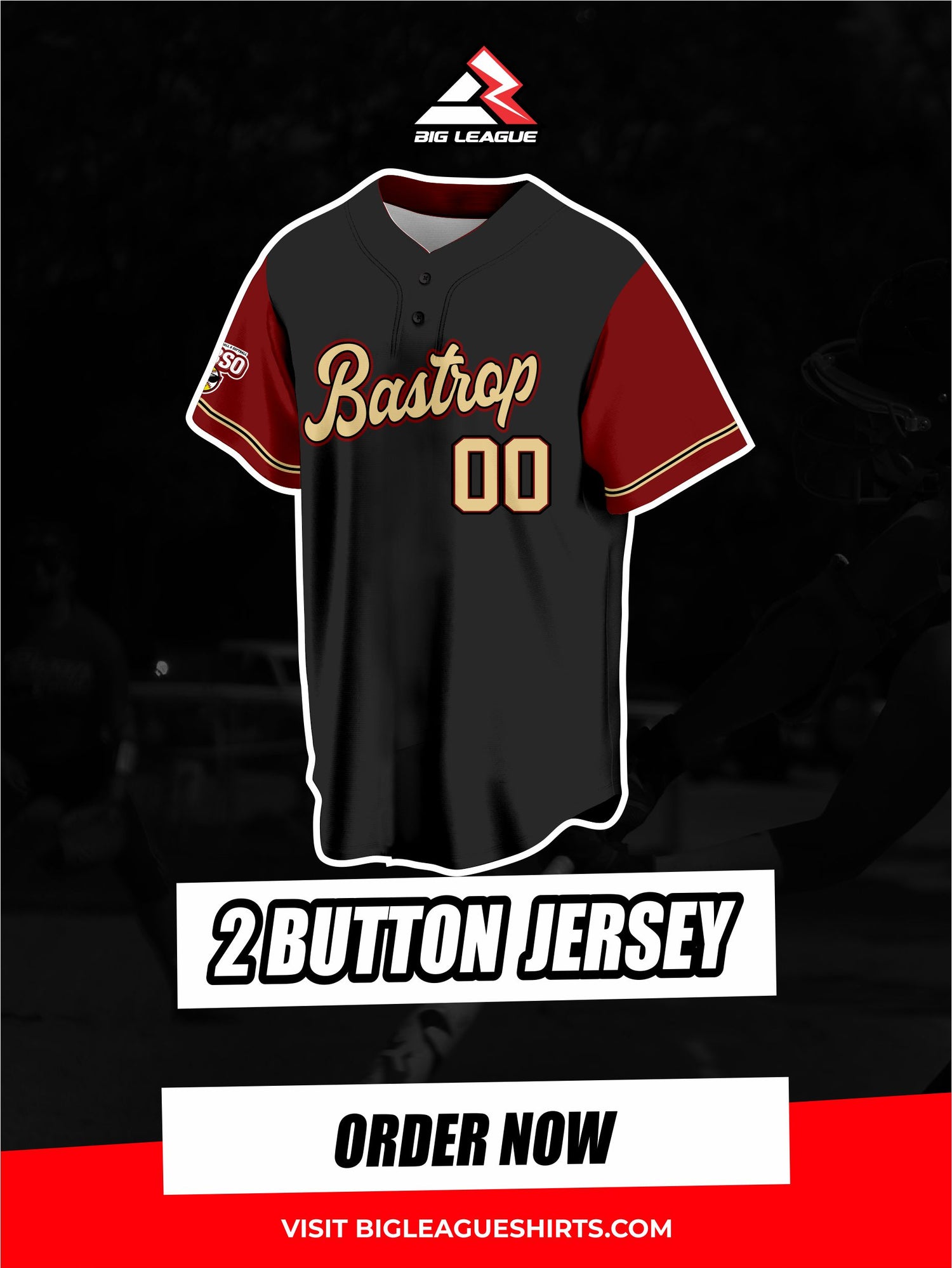 2 Button / Black - Away