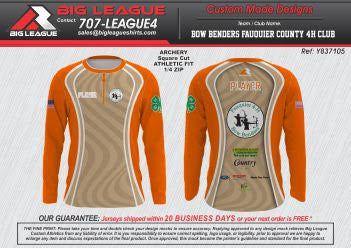 Zip long sleeve jerseys
