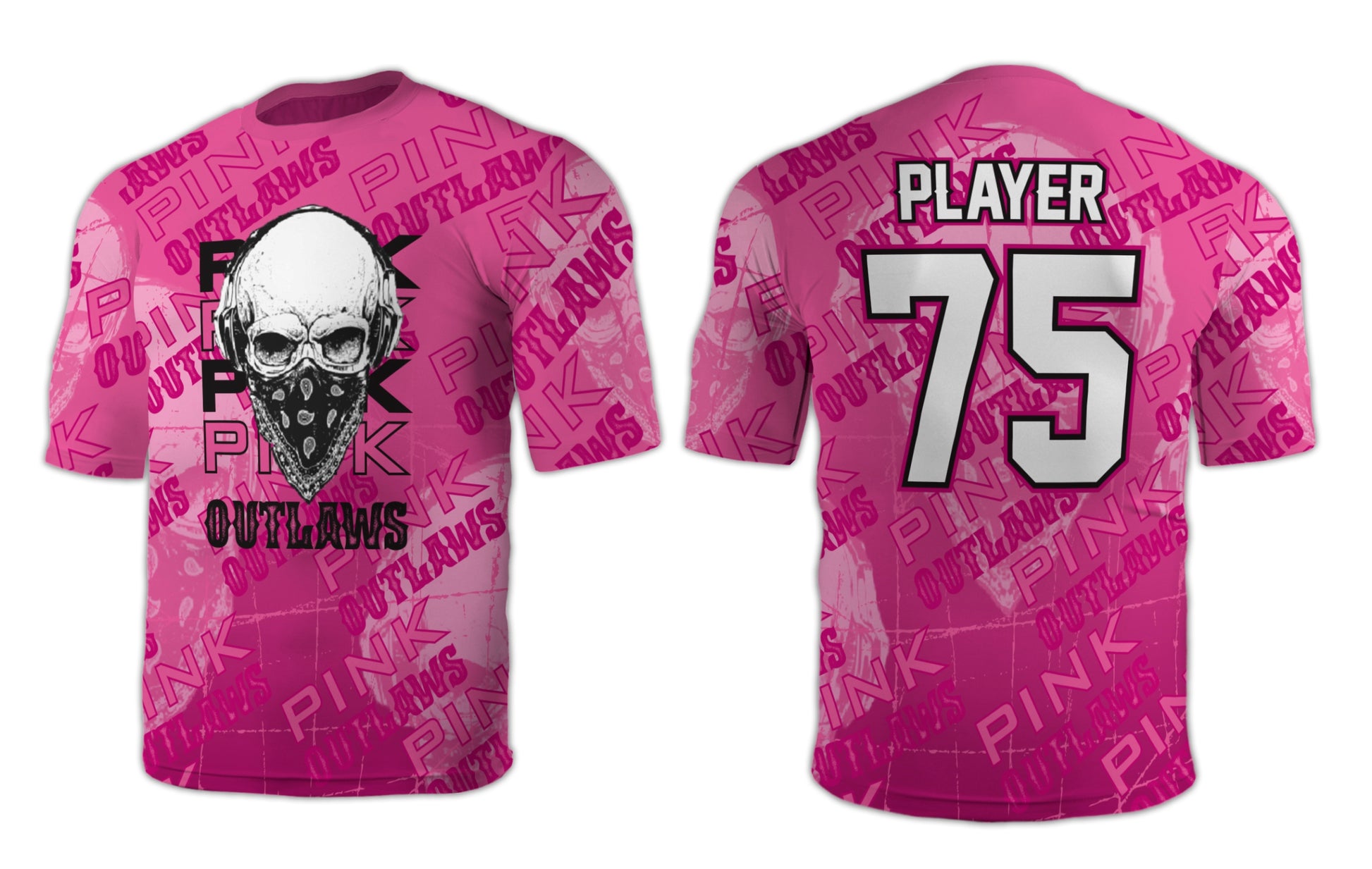 Pink Outlaws - Custom Flag Football Jerseys