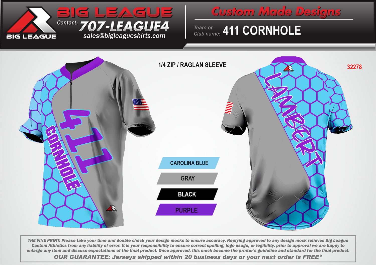 1/4 zip jersey