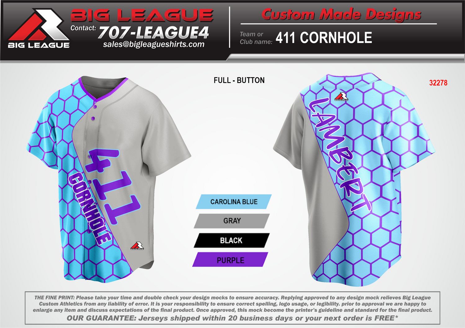 Full Button Jersey