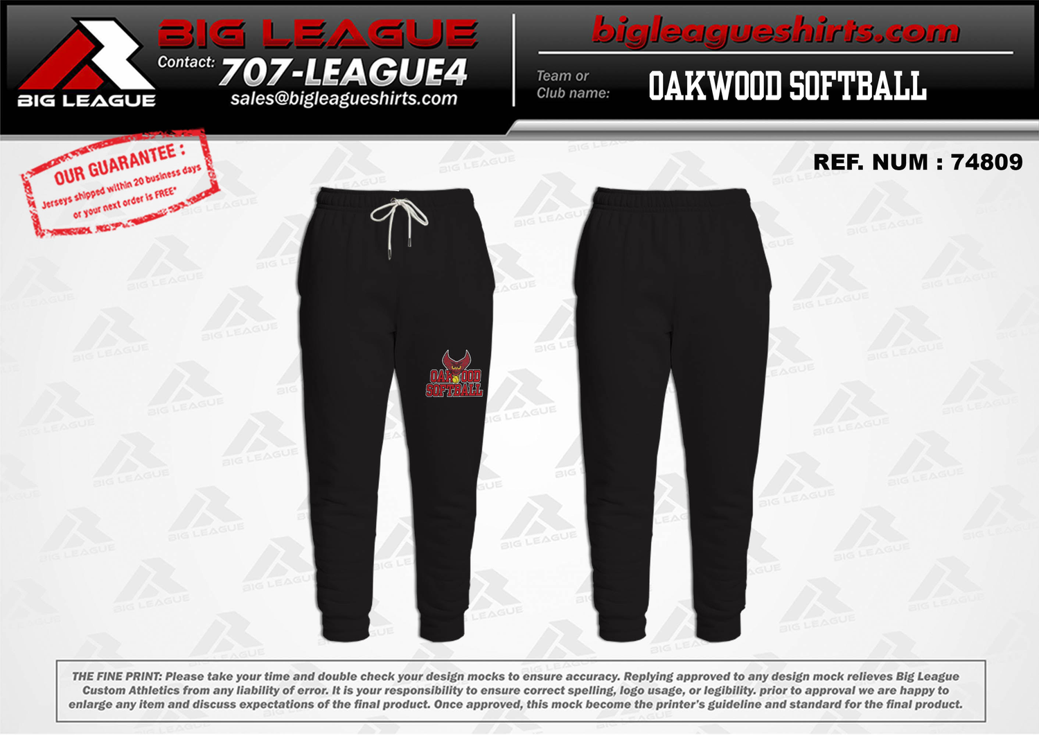 Warm Up Pants / Black