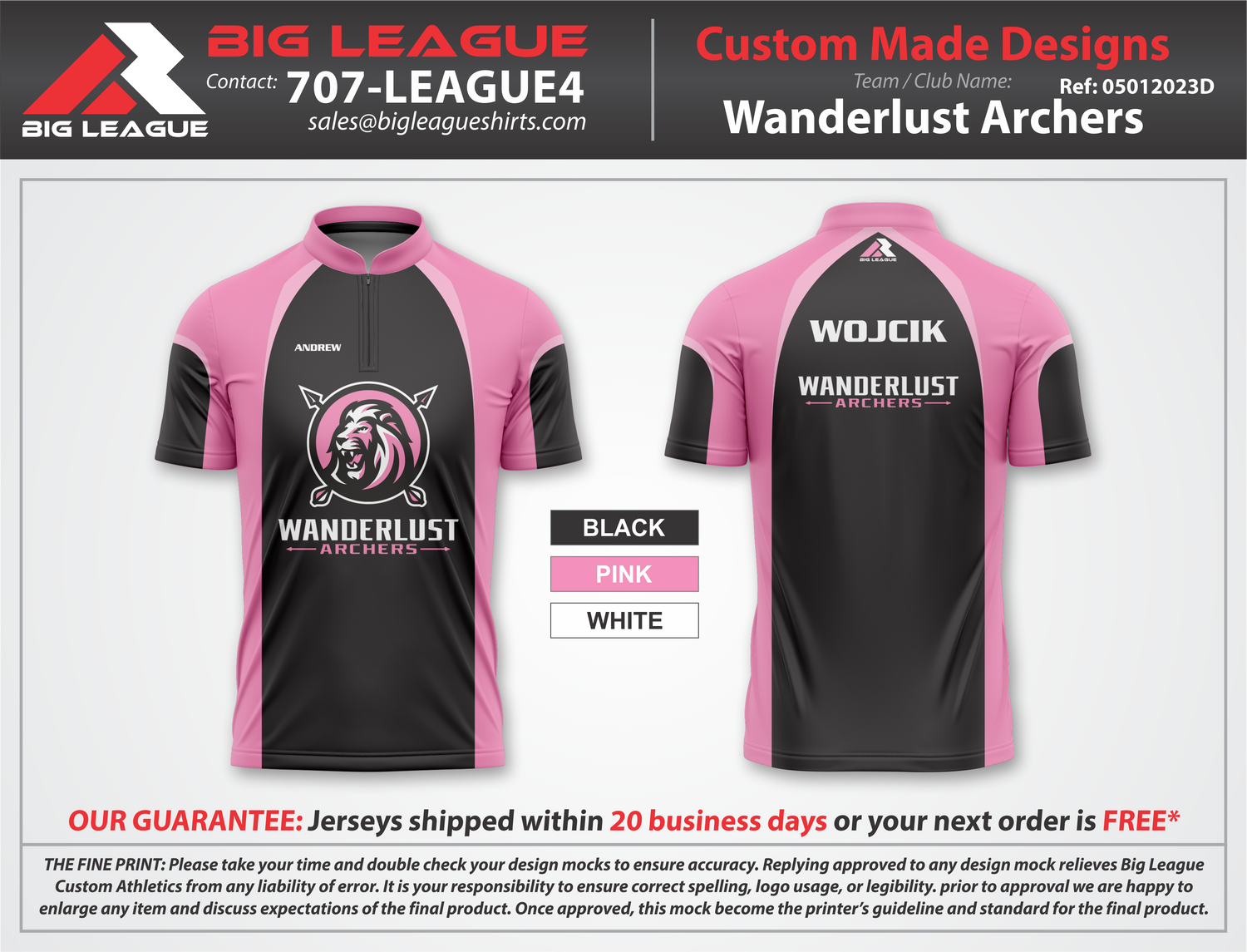Wanderlust Archery Standard / Quarter Zip w/ Mock Collar