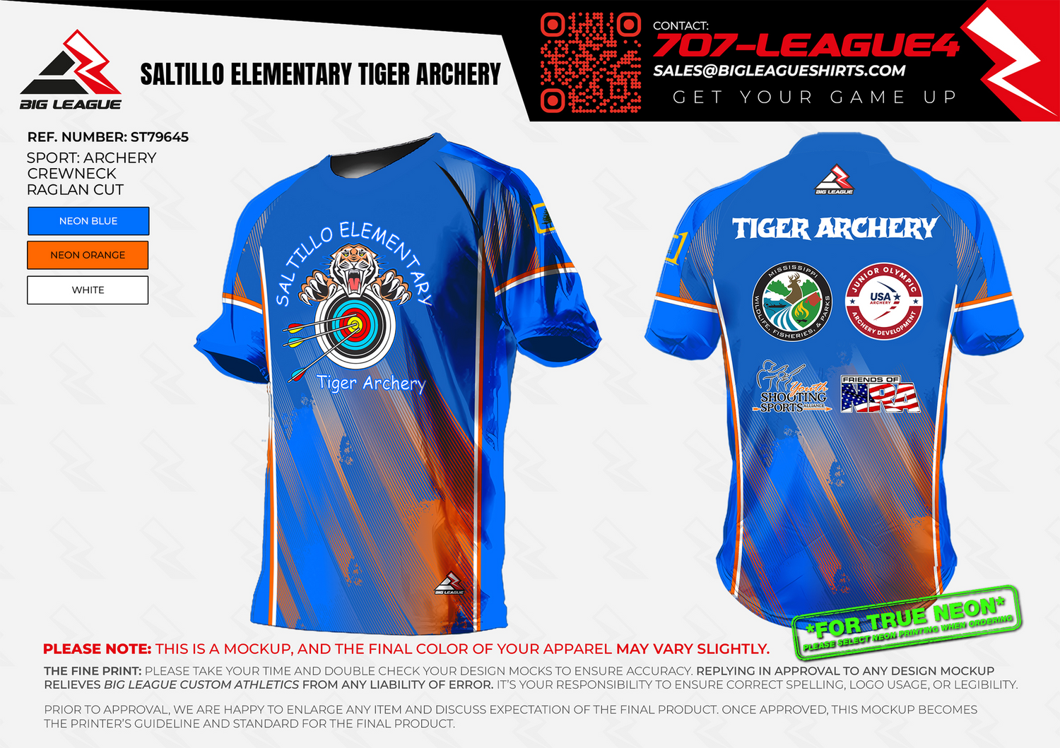 Crew Neck / Saltillo Elementary Tiger Archery