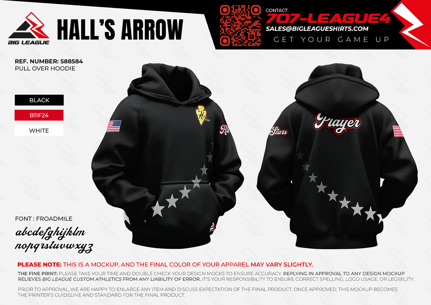 ALL STAR Hoodie / BLACK