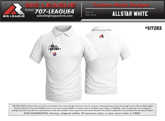 All Star White - Polo