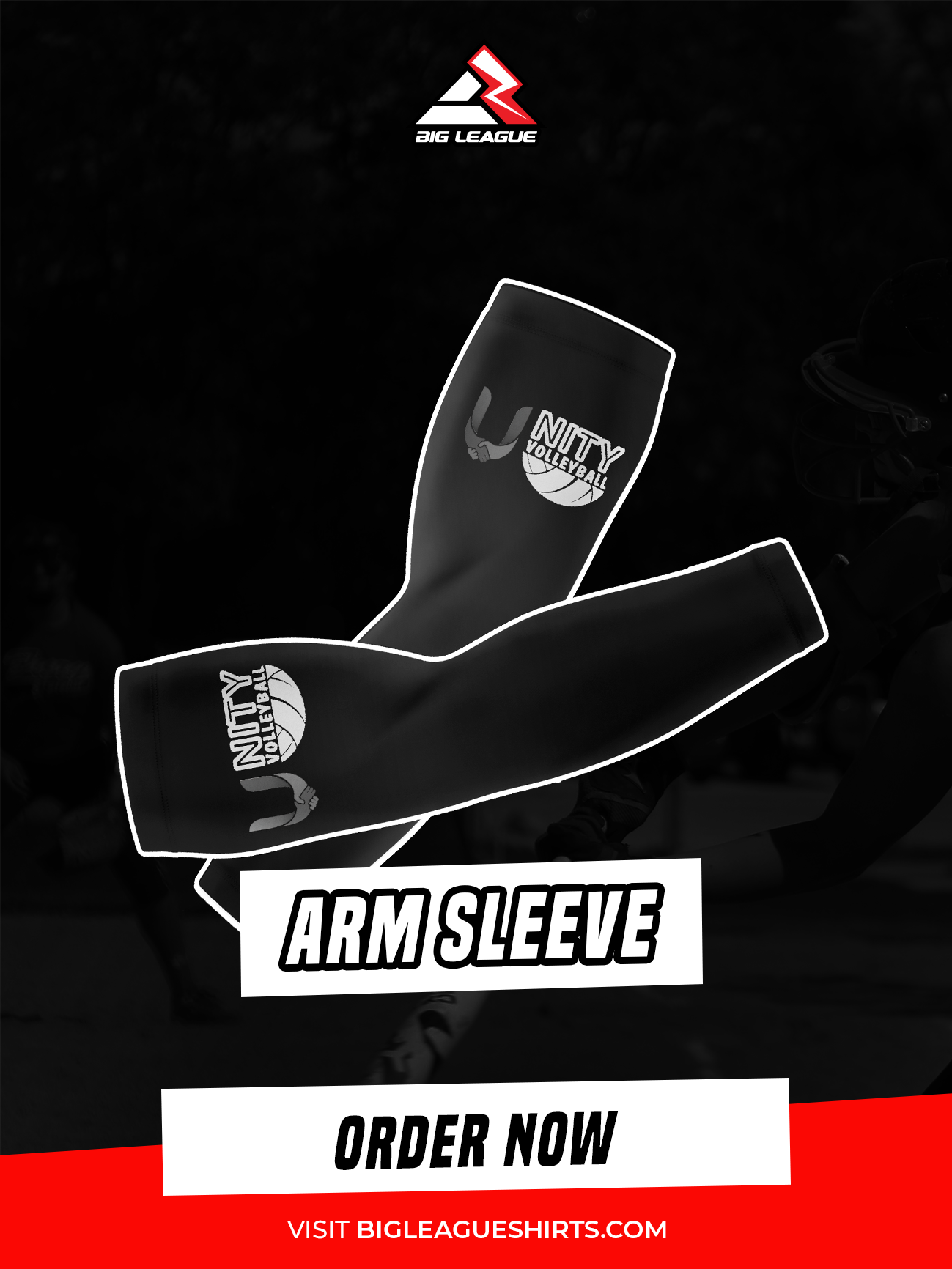 Arm Sleeve / Black White
