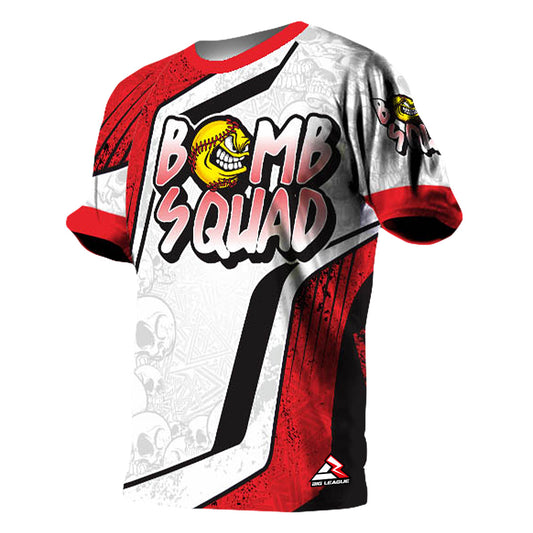 Bomb Squad White/Red - Softball