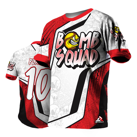 Bomb Squad White/Red - Softball
