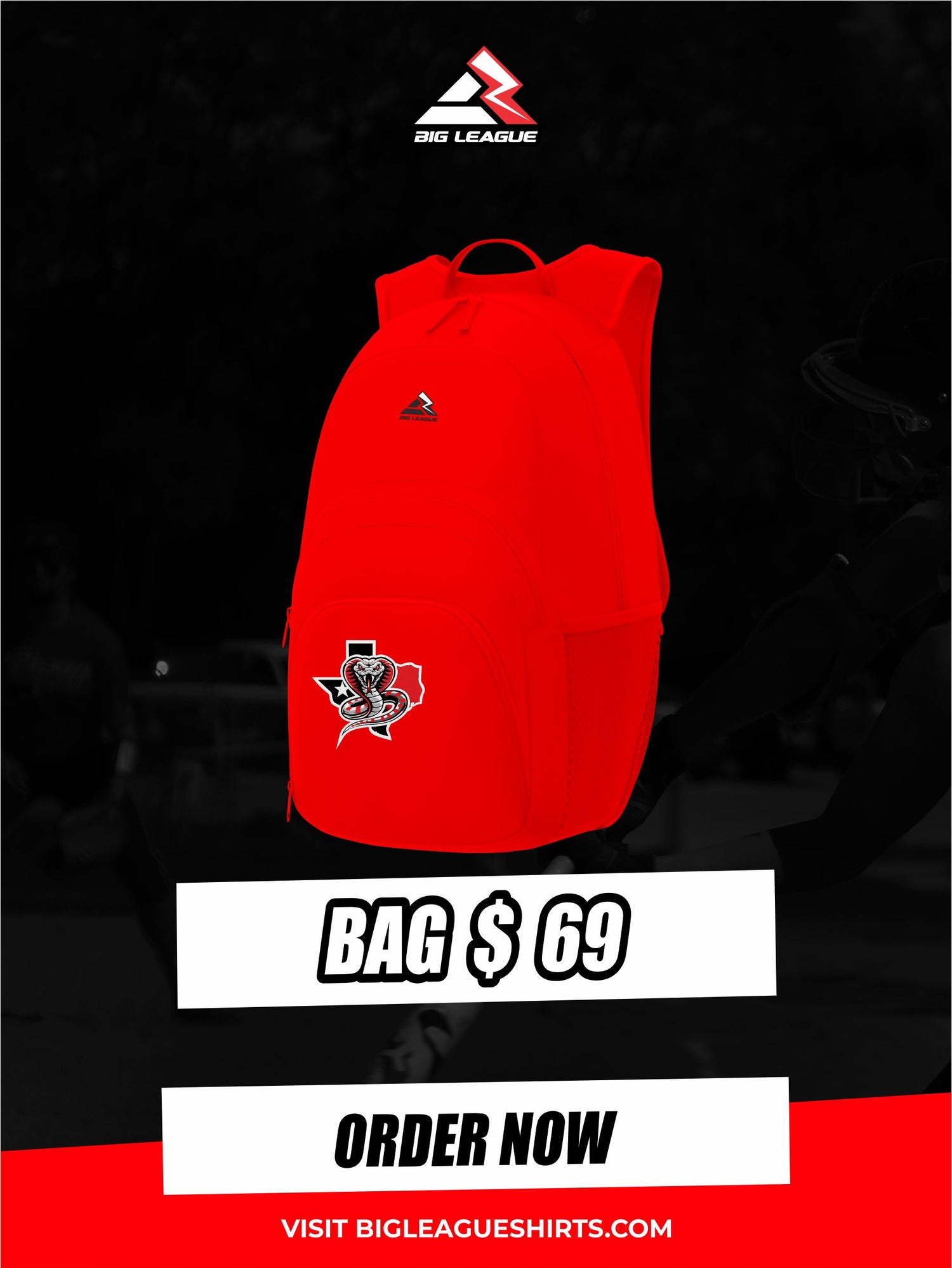 Backpack (minimum of 7) / Red