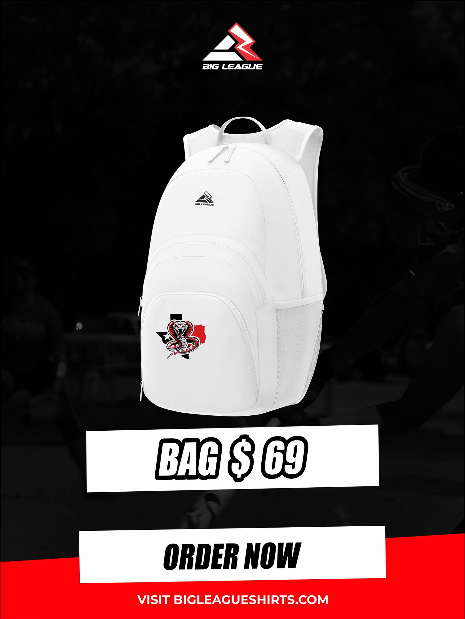 Backpack (minimum of 7) / White