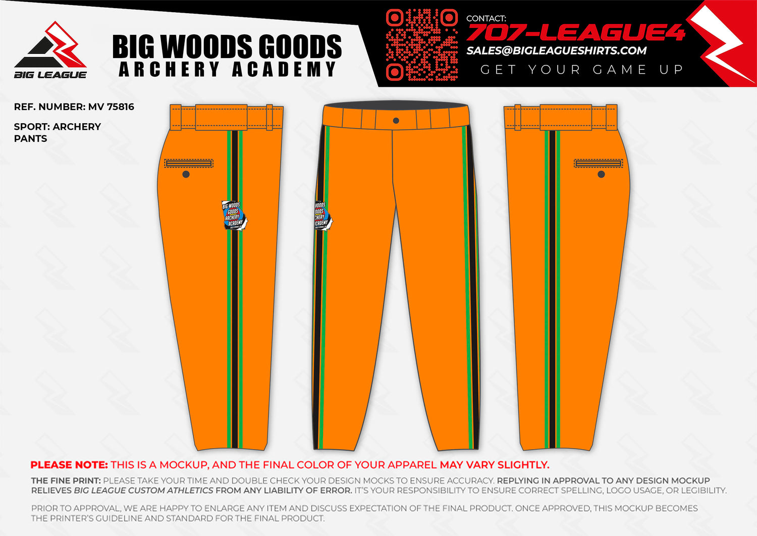Full Length Pants / Orange