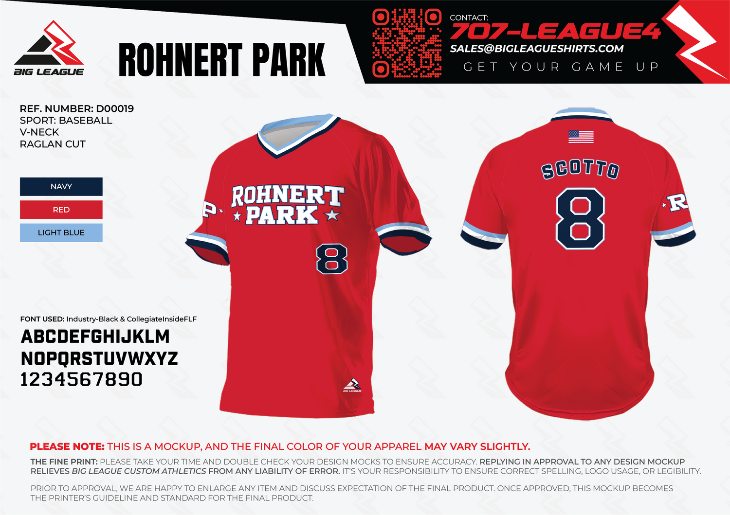 V-Neck (for players and coaches only) / Red
