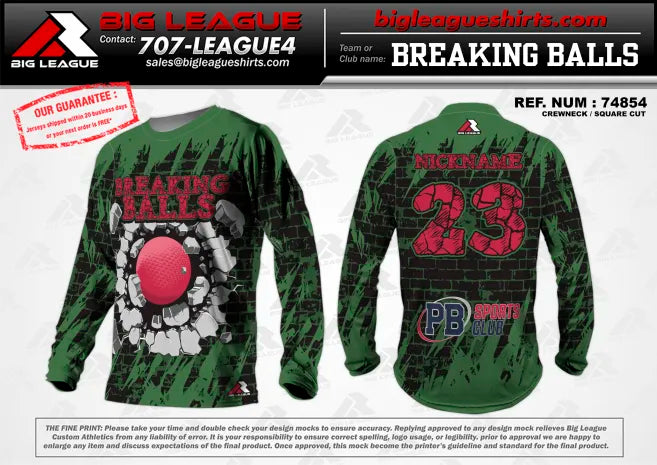 Long Sleeve-Green Red