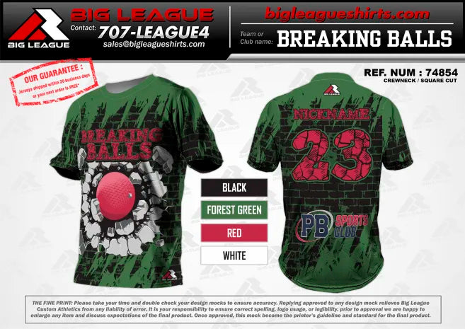 Crew Neck-Green Red