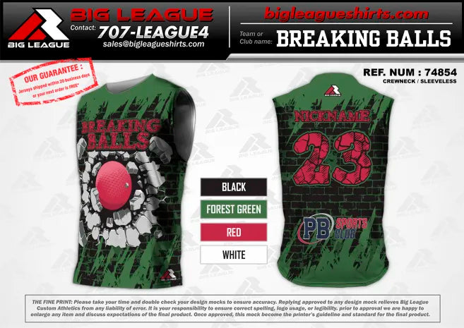 Sleeveless-Green Red