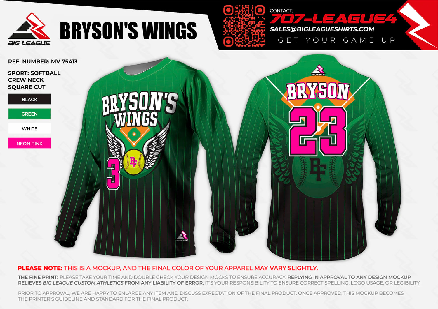 Longsleeve / Green - Black