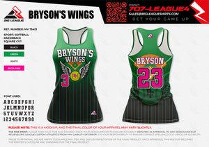 Bryson's Wings - Slowpitch - Team Store