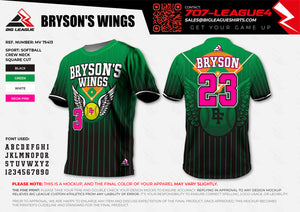 Bryson's Wings - Slowpitch - Team Store