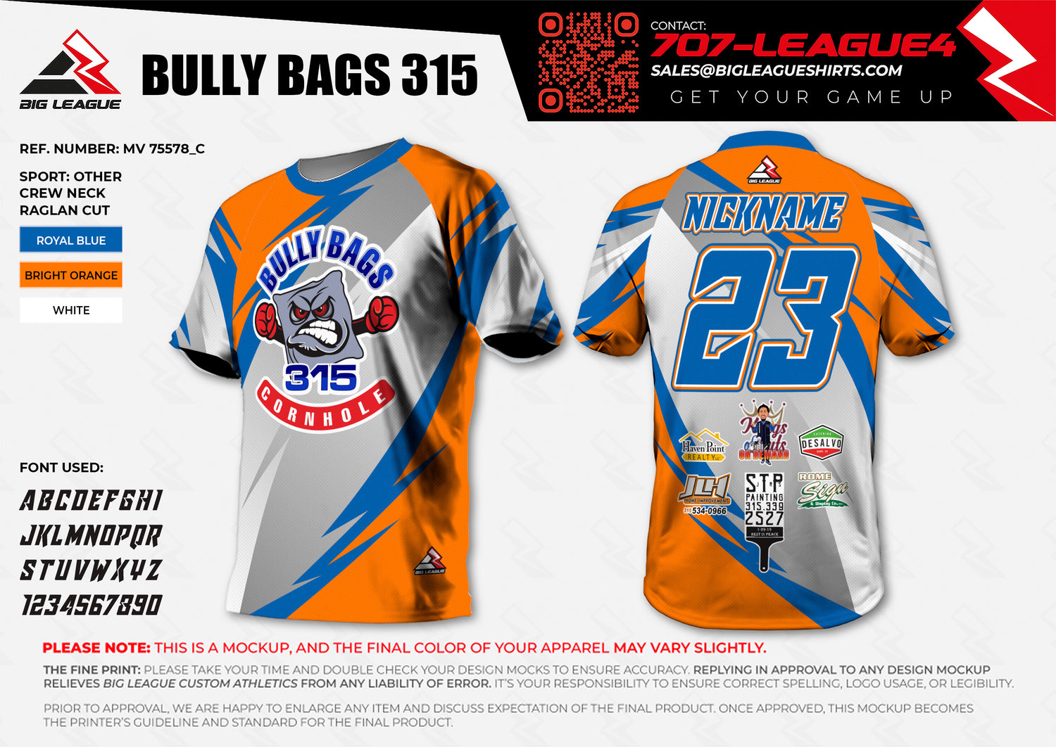 Crew Neck Jersey / Orange