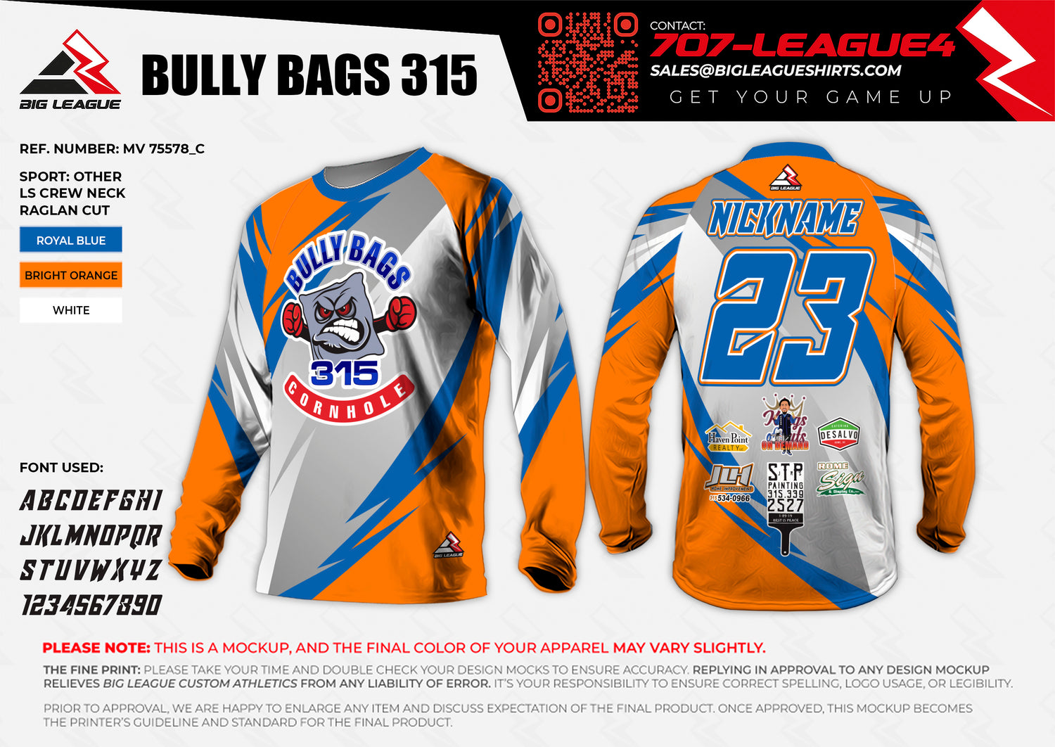 Long Sleeve / Orange