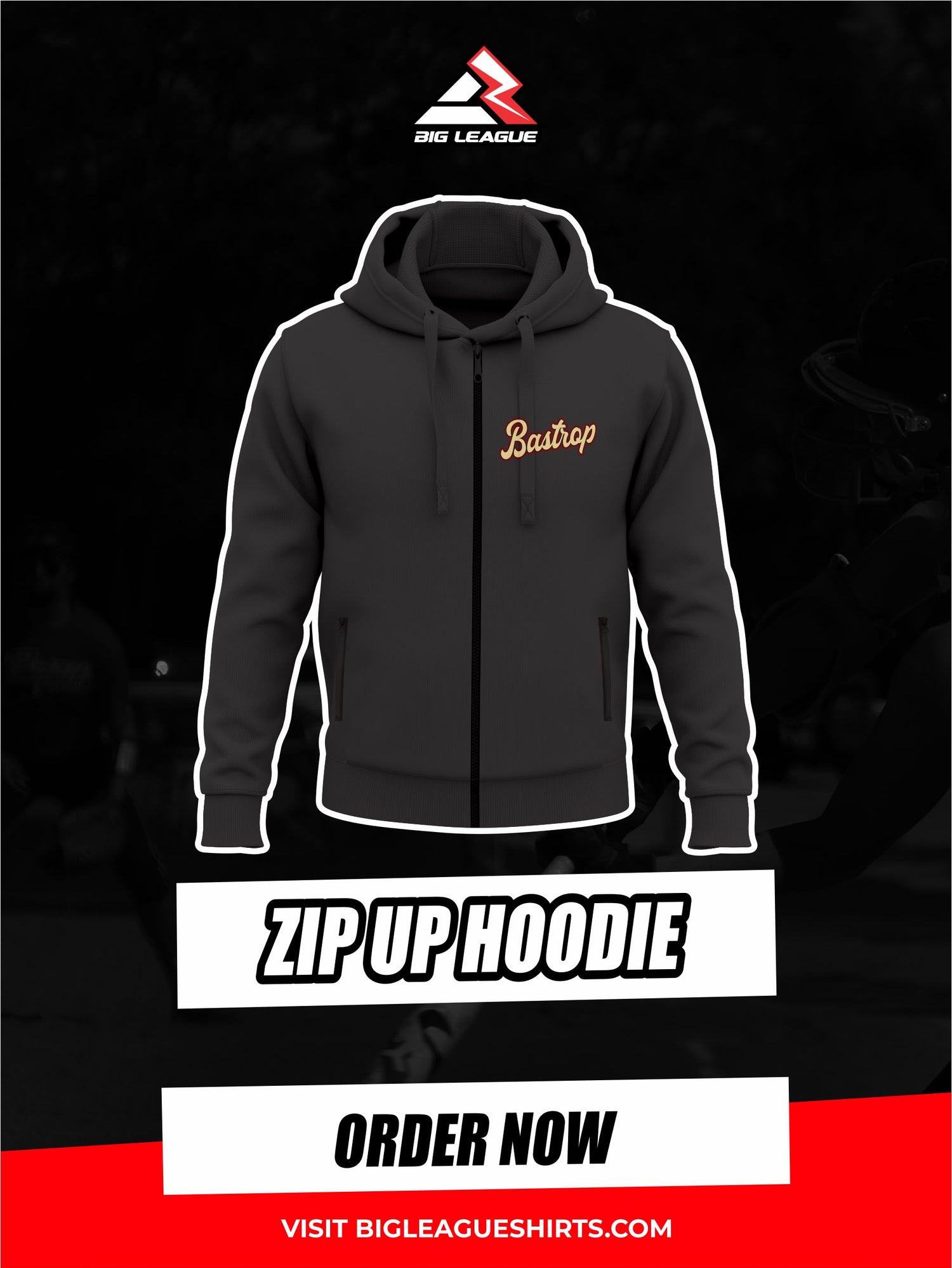 Zip Up Hoodie / Black
