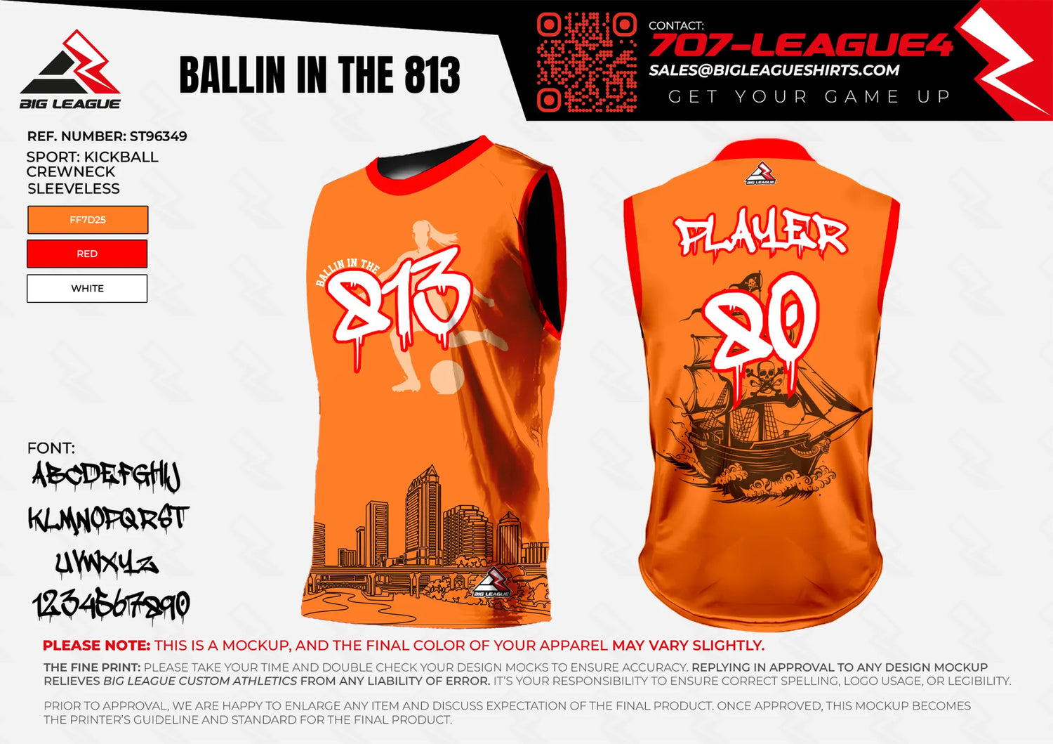 Sleeveless Jersey / Orange