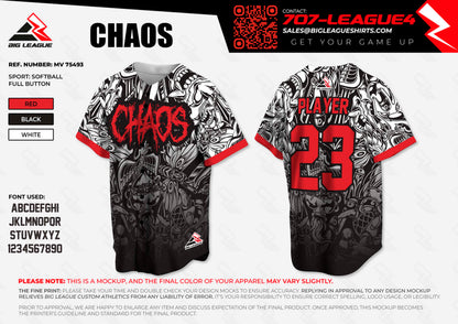 Chaos - Softball Custom Jersey