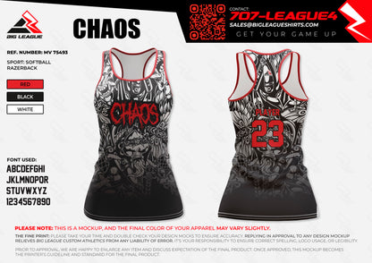 Chaos - Softball Custom Jersey