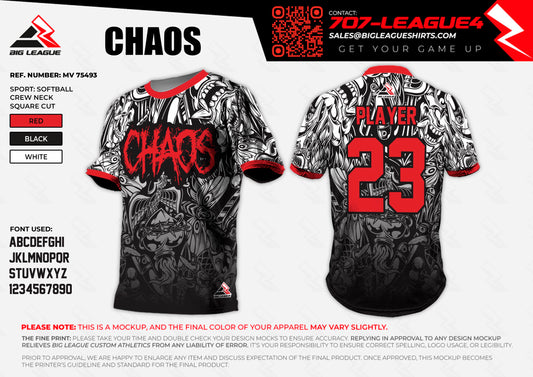 Chaos - Softball Custom Jersey