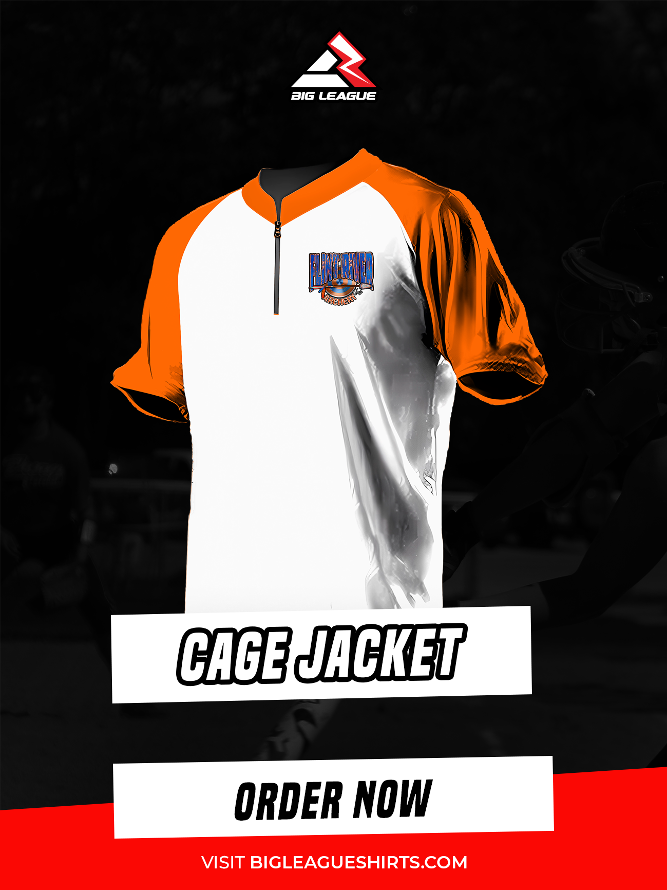 Cage Jacket / White Neon Orange