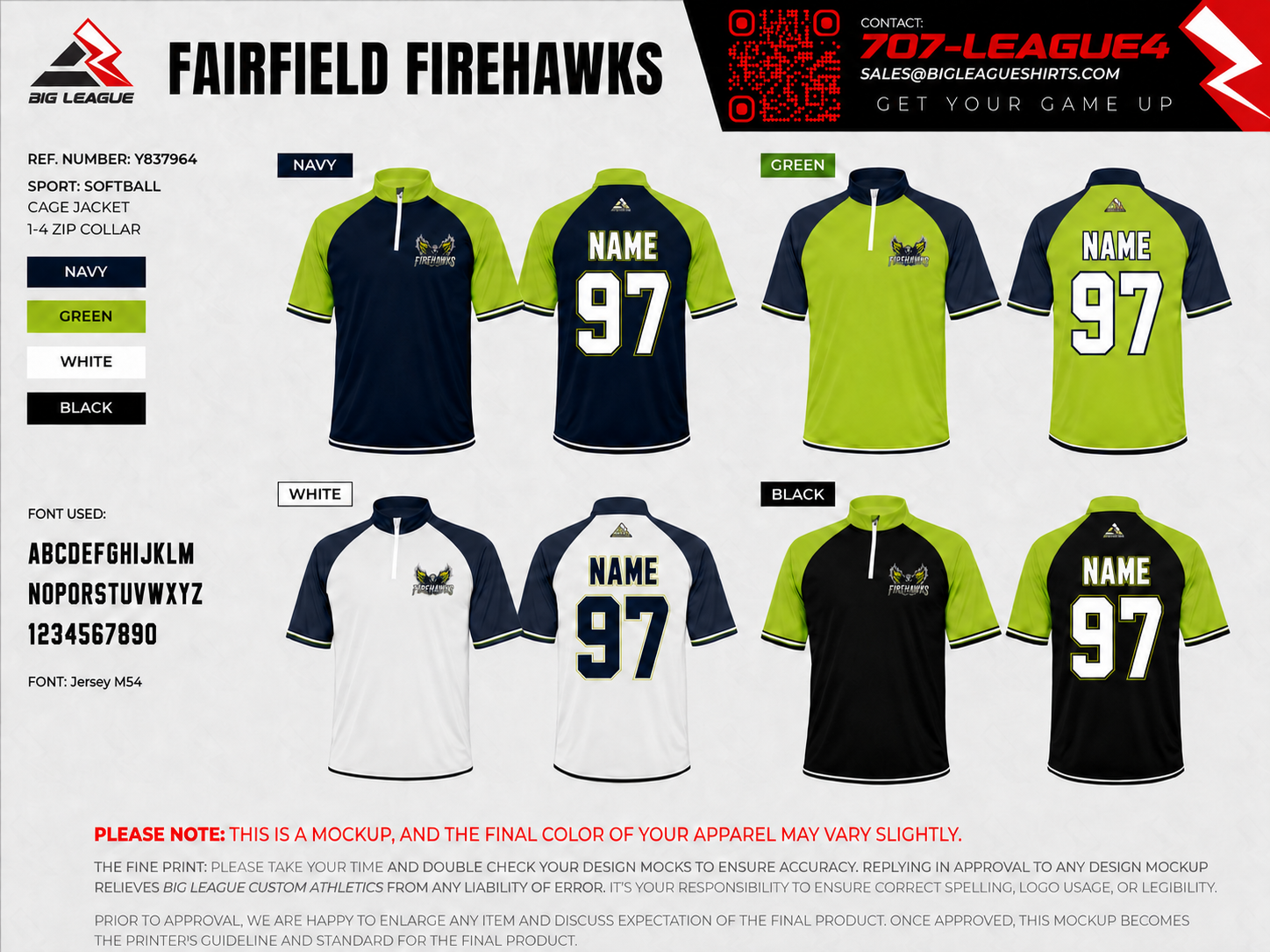 Fanwear Cage Jacket / Choose color on next screen