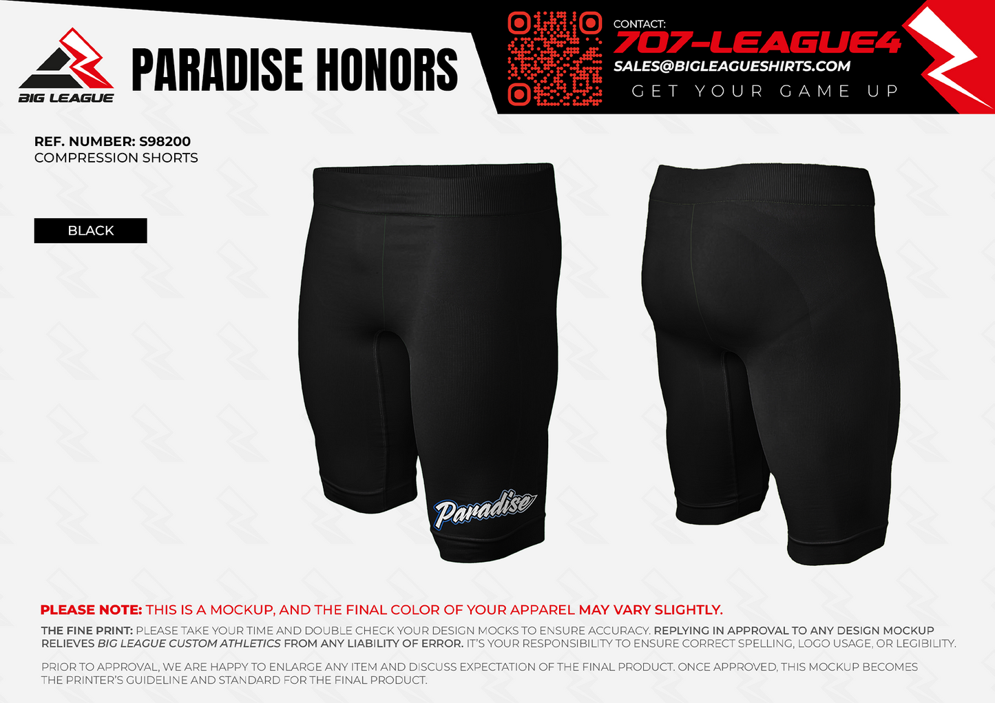 Paradise Honors HS Panthers 7v7 Team Store