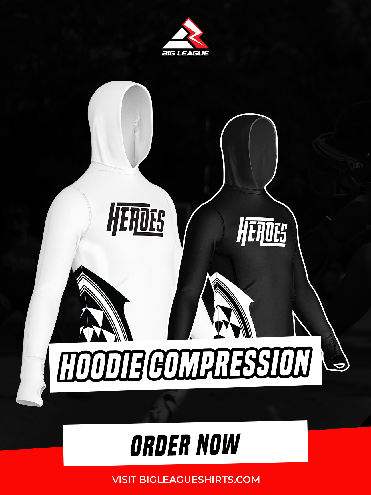 Hoodie Compression / White