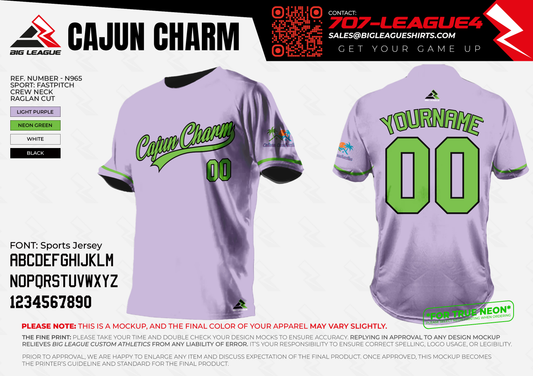 Cajun Charm Girls Fastpitch Team Store