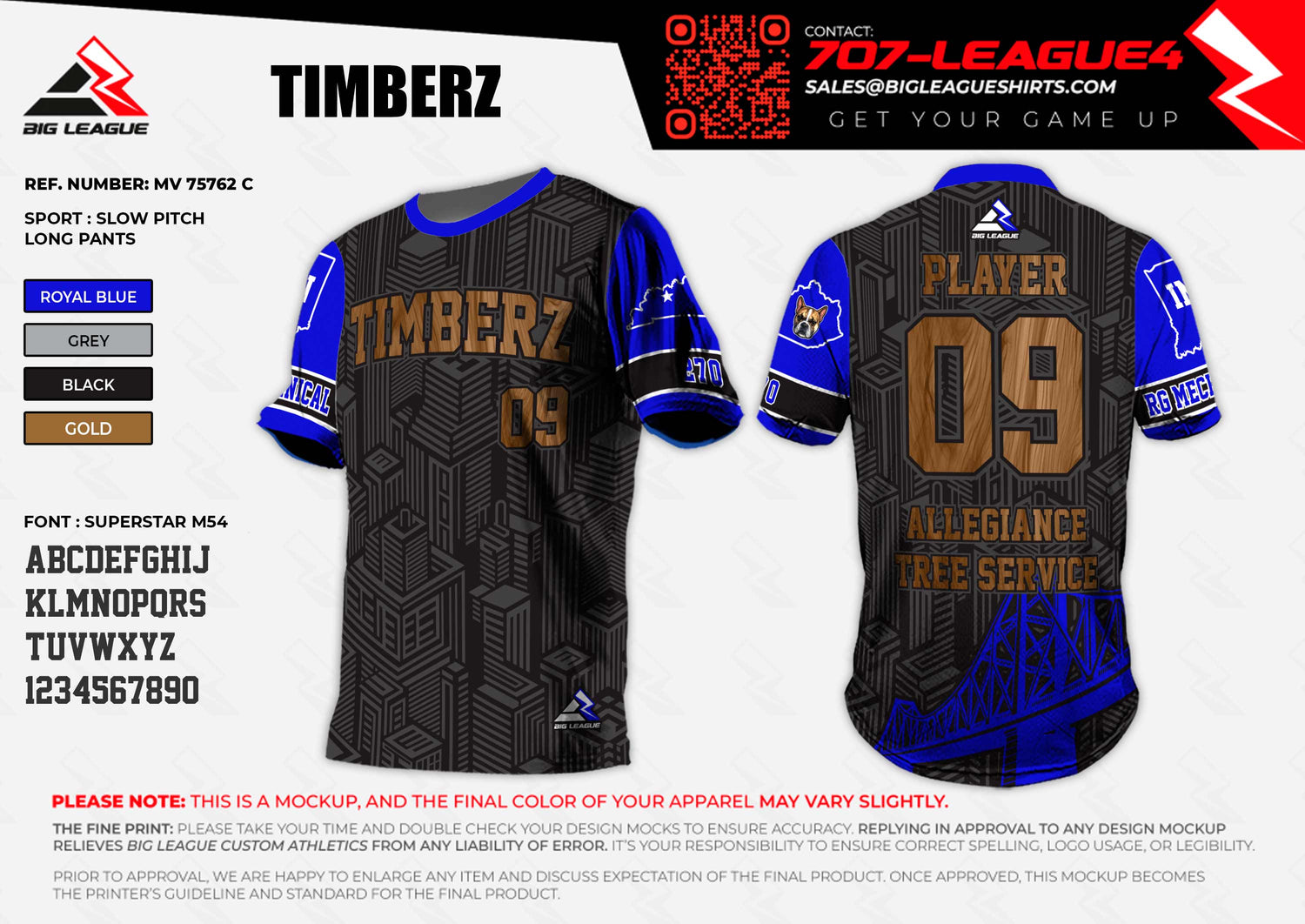 Jersey / Blue/Black