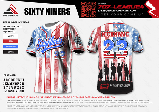Sixty Niners Slow Pitch Team Store