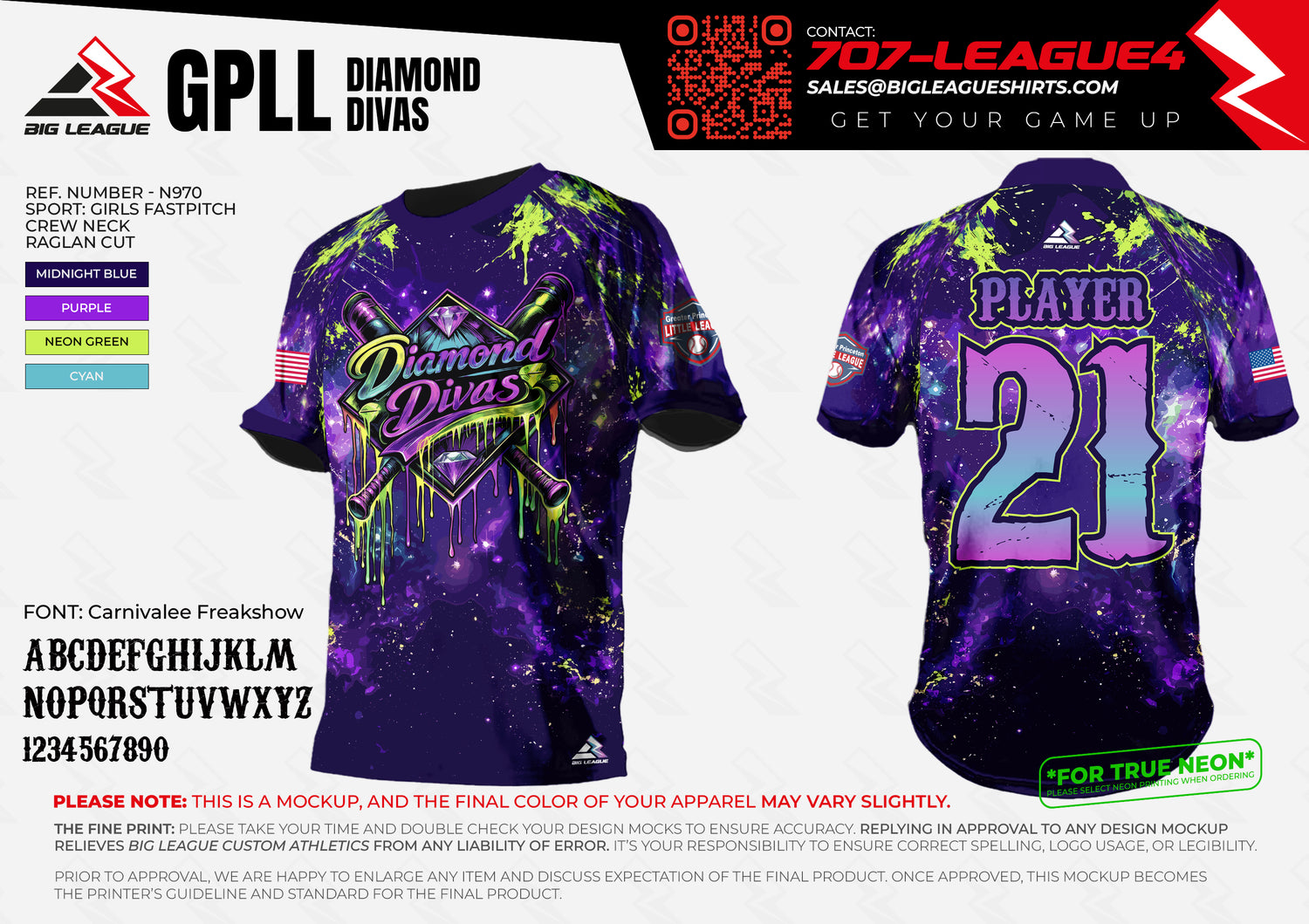 Crew Neck / Diamond Divas / Purple