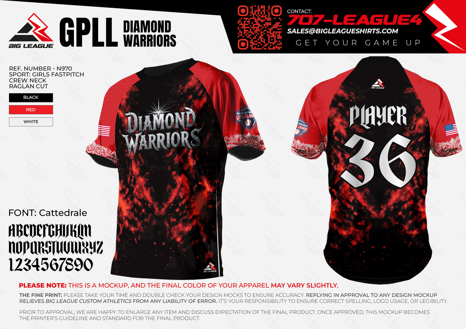 Crew Neck / Diamond Warriors / Red