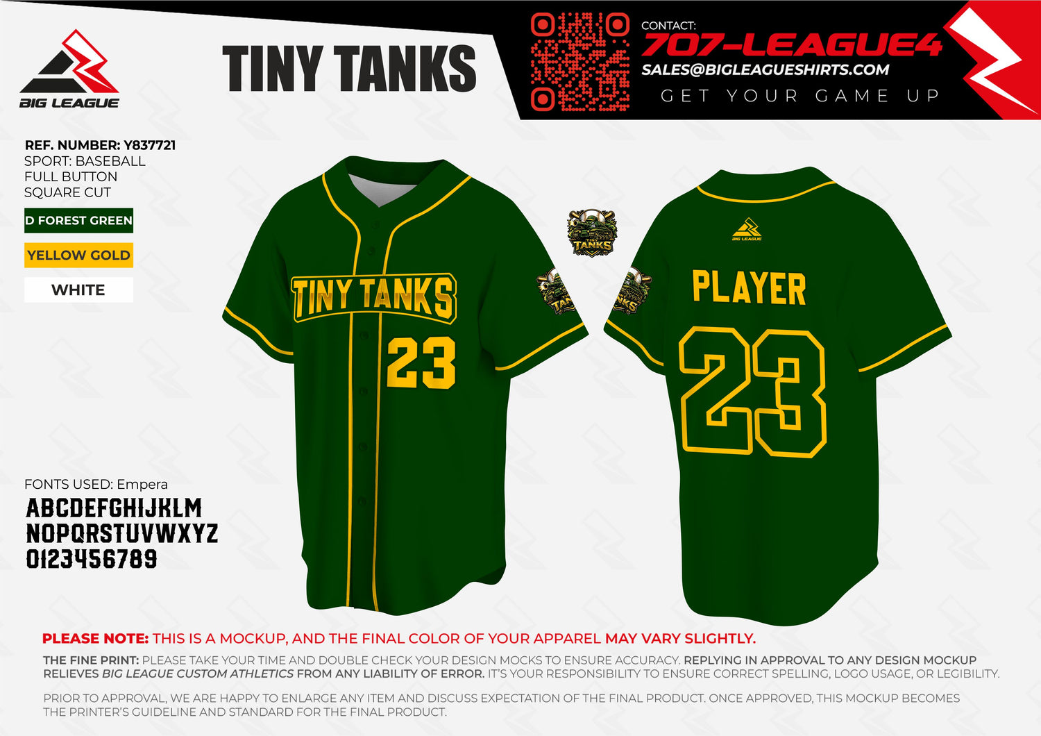 Full Button Jersey