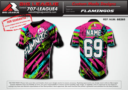 Flamingos - Softball Custom Jersey